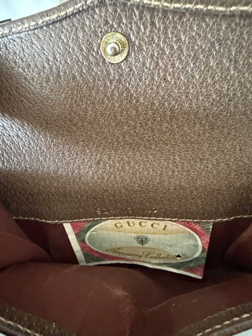 EUC Gucci Brown GG Canvas Bifold Wallet with Web Stripe - Picture 4 of 8